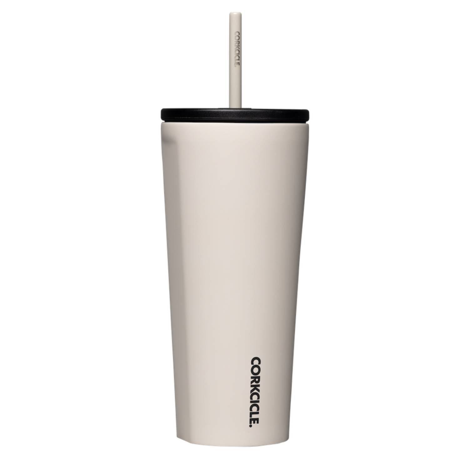 12c6a0bbb220973aaab9aaa9c526d13d9cc30a6f7f0b0c9345b86136a75605b9.jpg Corkcicle Cold Cup Insulated Tumbler, Latte, 24oz - Image 1