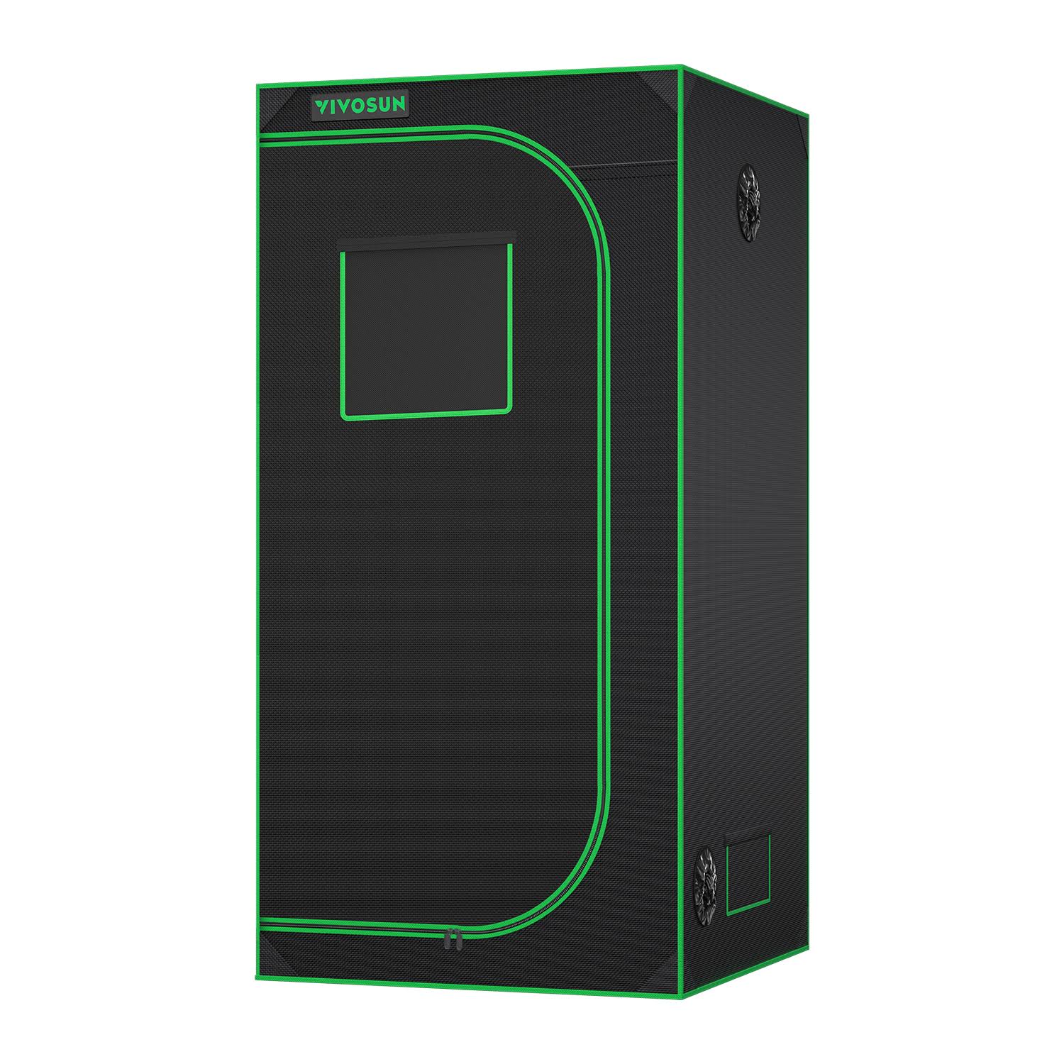 12e47f4186c70656e823178e163eeb62e8d1a4ba172006f176f504e3bdb52b76.jpg 3x3 Grow Tent, 2-4 Plants Indoor Grow Room 36"x36"x72" - Image 1