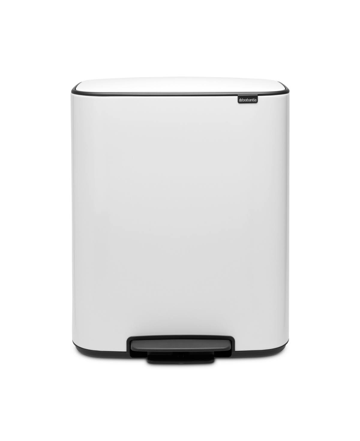 Brabantia Bo 2-Compartment Step Can - White