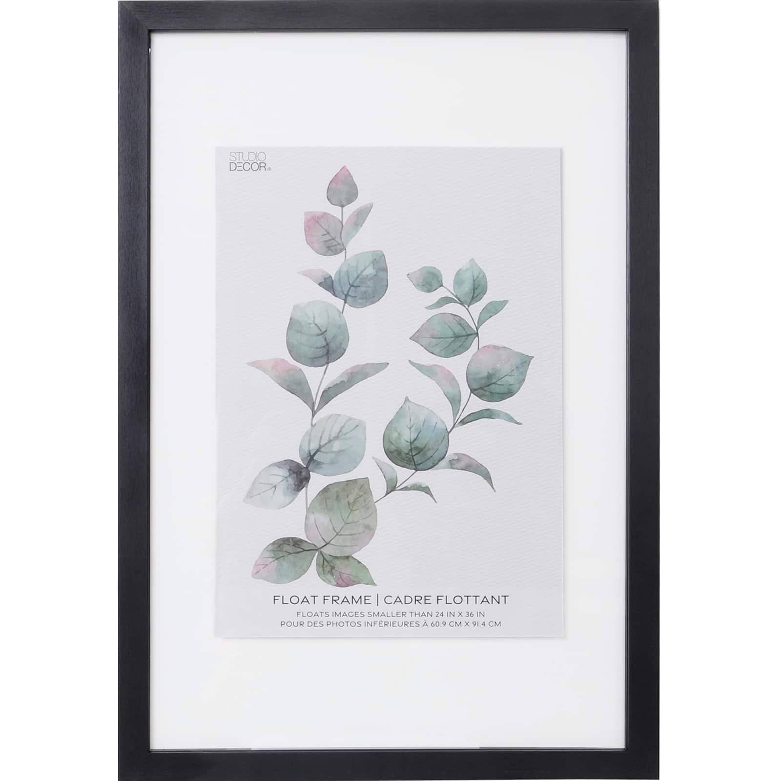 1308dd4eaa7bb1337b99ffcd8d6e06611395734793718449abb262da1b9072c9.jpg Black 24" x 36" Float Frame by Studio Decor | Michaels - Image 1