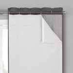 Eclipse Curtains Solid Blackout Thermal Rod Pocket Curtain Panels (Set of 2); 27'' W x 80'' L