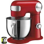 Cuisinart Sm-50r 5.5-Quart Stand Mixer Ruby Red Bundle with 1 Year Extended Protection Plan