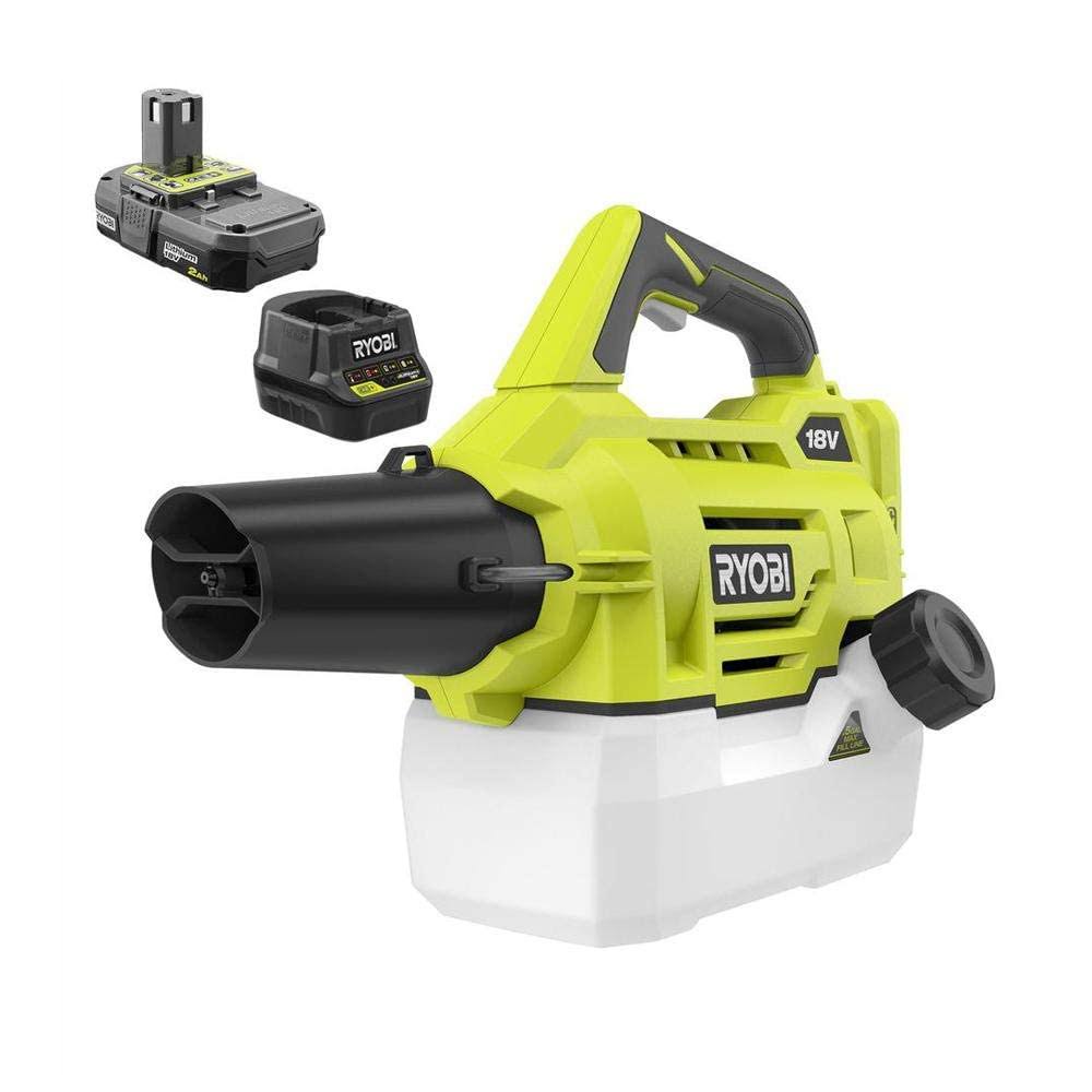 1387a4a77efc7285b94d9ccfec2a60573181f29a99b7f4158e3a4137a49a4ae6.jpg Ryobi One+ 18-Volt Lithium-Ion Cordless Mister with 2.0 Ah Battery and Charger Included - Image 1
