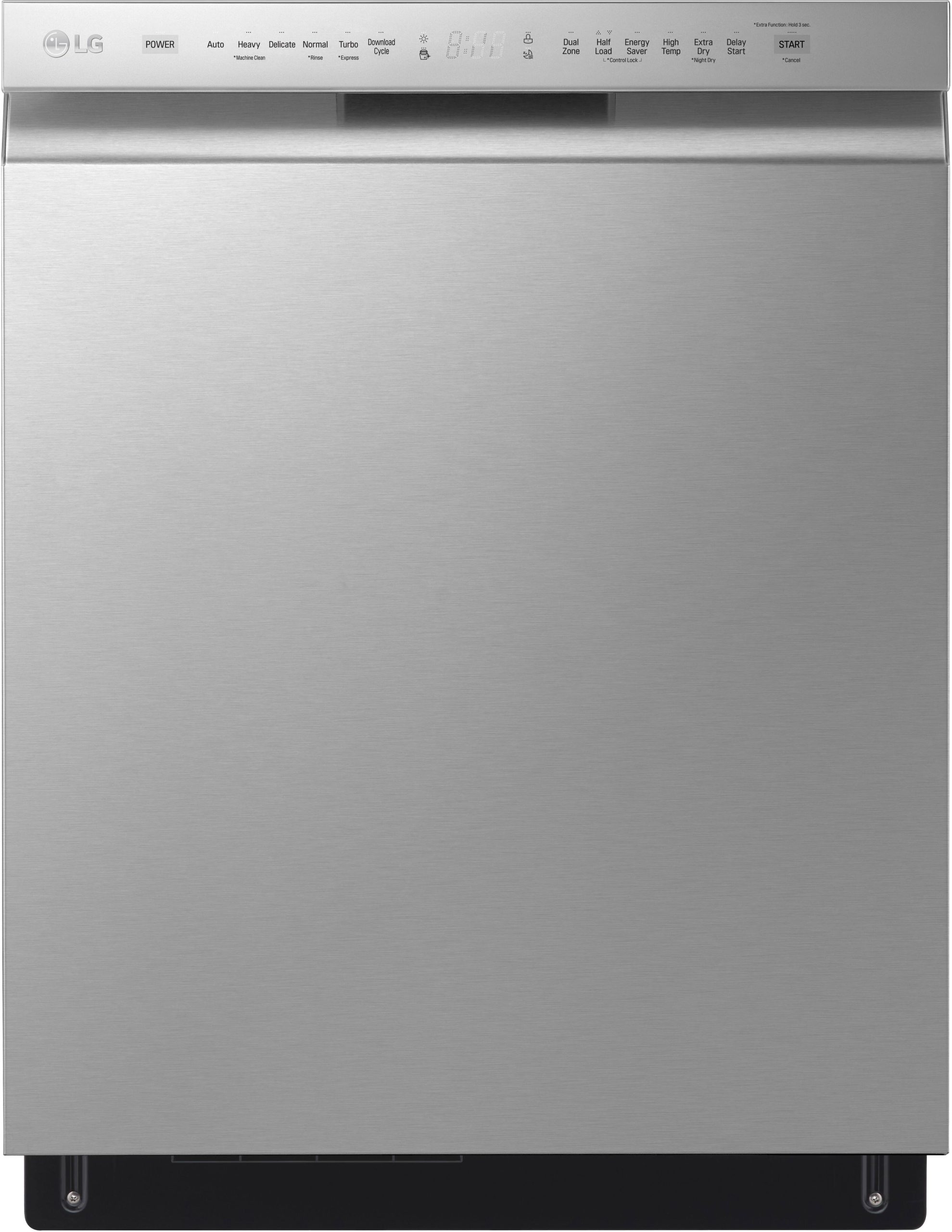 13e9459a4b949e753a499c4700bff1043ddbc90743f1ac4845aa35dffc690a67.jpg LG Front Control Dishwasher with QuadWash in Stainless Steel - Image 1