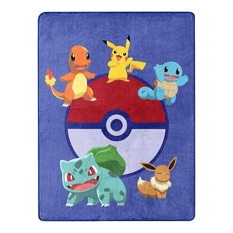 13fa81fc31f5ebd5492e8ab5ffef0baa0b1f46e8a36acb09b9f9e311311f4815.jpg Pokemon Pikachu Kids Character Silky Soft Blanket Throw, 46" x 60" - Image 1