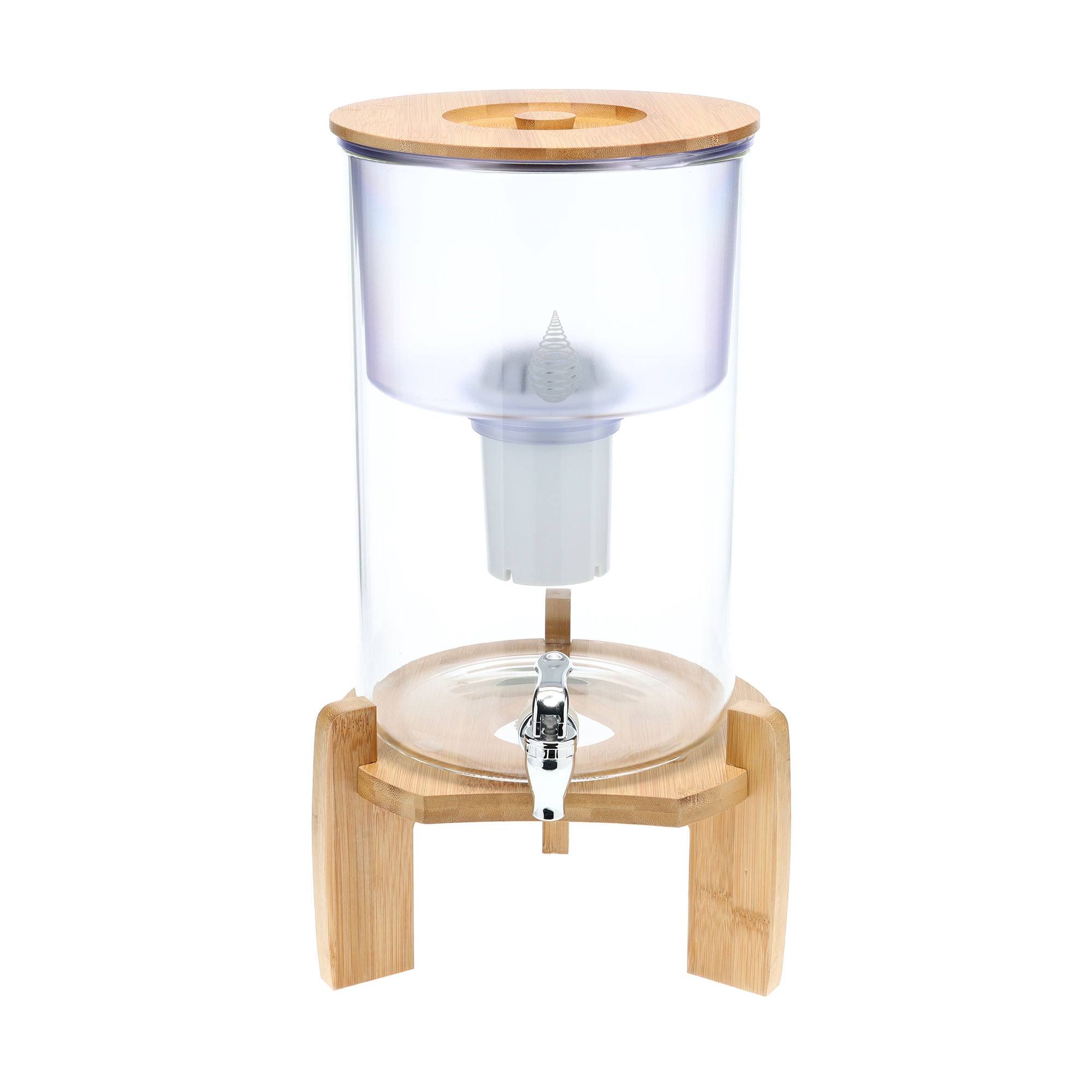 1400c264c73e6f27bdb1ae54ed525909f93d3387312f84b9046d8e11947c9bea.jpg Countertop Alkaline Water Filter PH Recharge Glass | Invigorated Water - Image 1