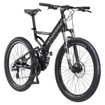 Mongoose Blackcomb Mountain Bike, 26 - Inch Wheels, 24 Speeds, Black, Men'S