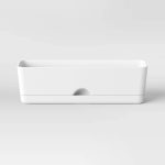 16"x5" Indoor/Outdoor Rectangular Self-Watering Window Box White - Room Essentials