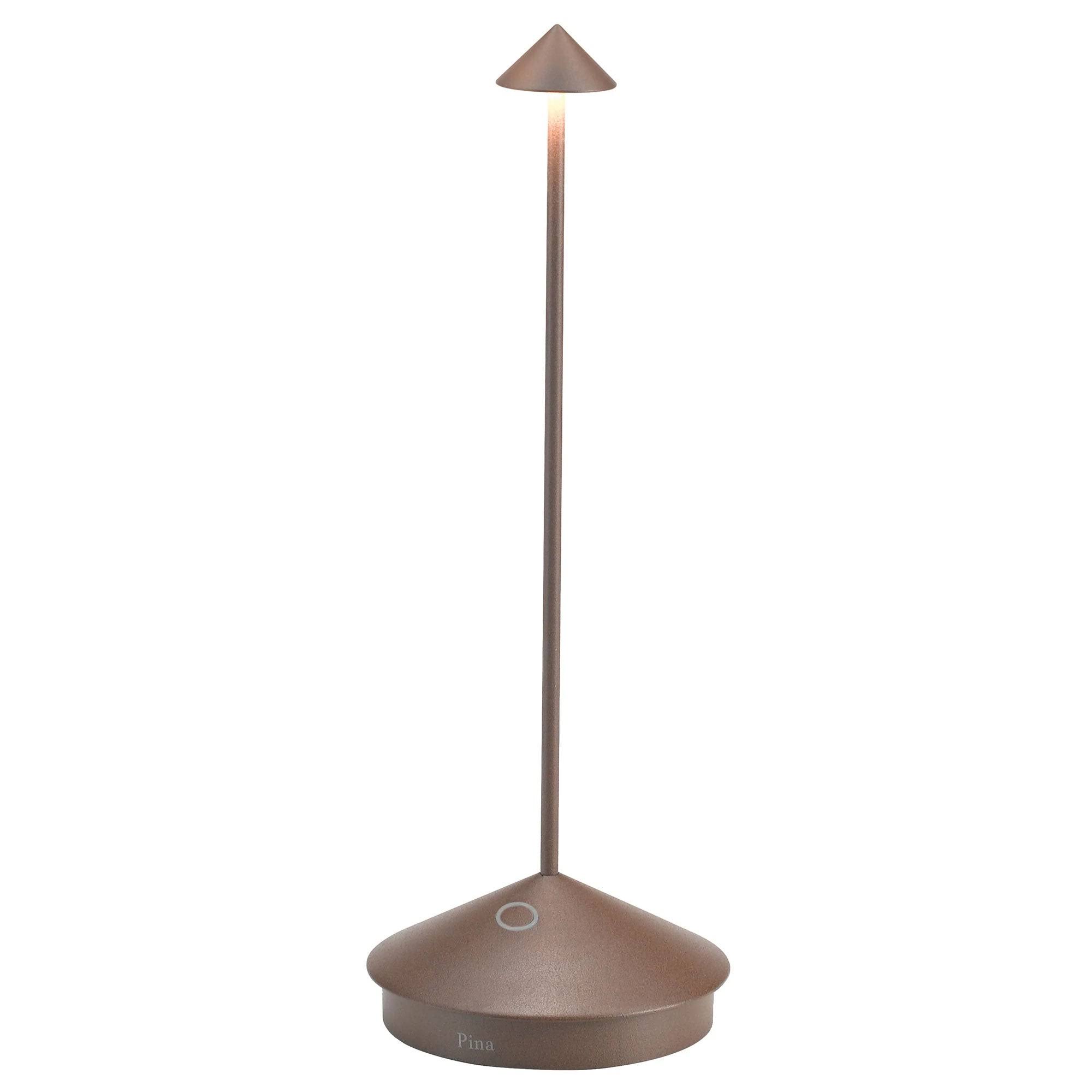1451827e1271311c85128736ae7dbf0c810a206c3959303465b4dfdeb8940a62.jpg Zafferano Pina Pro Table Lamp LD0650R4 Rust - Image 1