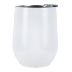 ArtMinds 12-Ounce Stainless Steel Wine Tumbler - White