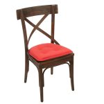 Azilal Tufted Gripper Chair Seat Cushion (Set of 2) Wildon Home Fabric: Coral