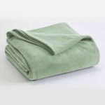 Vellux Fleece Solid Color Blanket - King - Desert Sage