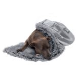 FurHaven Long Fur & Velvet Pet Blanket Gray / Large