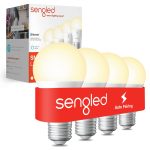 Sengled - Smart A19 LED 60W Bulbs Bluetooth Mesh Works with Amazon Alexa (4-Pack) - Soft White