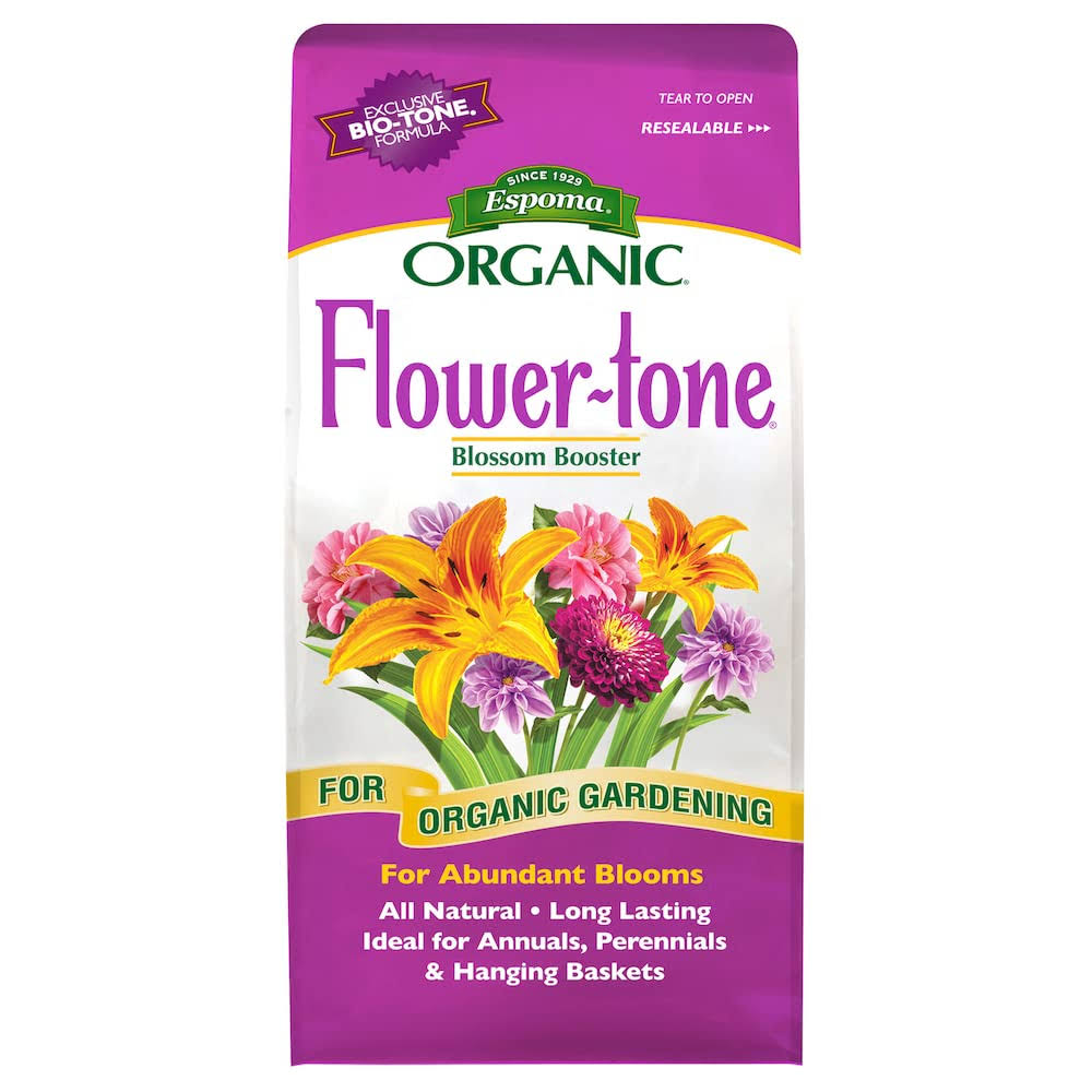 149c5d4c8e5e17e073c688114a209baeddc2e020a0ee66d1626f2b8b696b9efb.jpg Espoma Organic Flower-tone Blossom Booster, 4 lbs - Image 1
