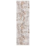 Broadway Abstract Gray / Gold Area Rug Williston Forge Rug Size: Runner 2'2" x 8'