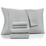 Fairfield Square Collection Brookline 1400-Thread Count 6-Pc. King Sheet Set - Light Grey