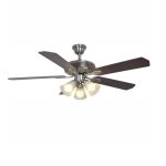 Hampton Bay Glendale 52 in. LED Indoor Brushed Nickel Ceiling Fan with Light Kit