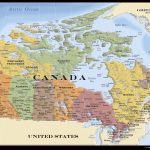 Map - Canada Wall Poster, 22.375 inch x 34 inch, Size: 22.375 x 34