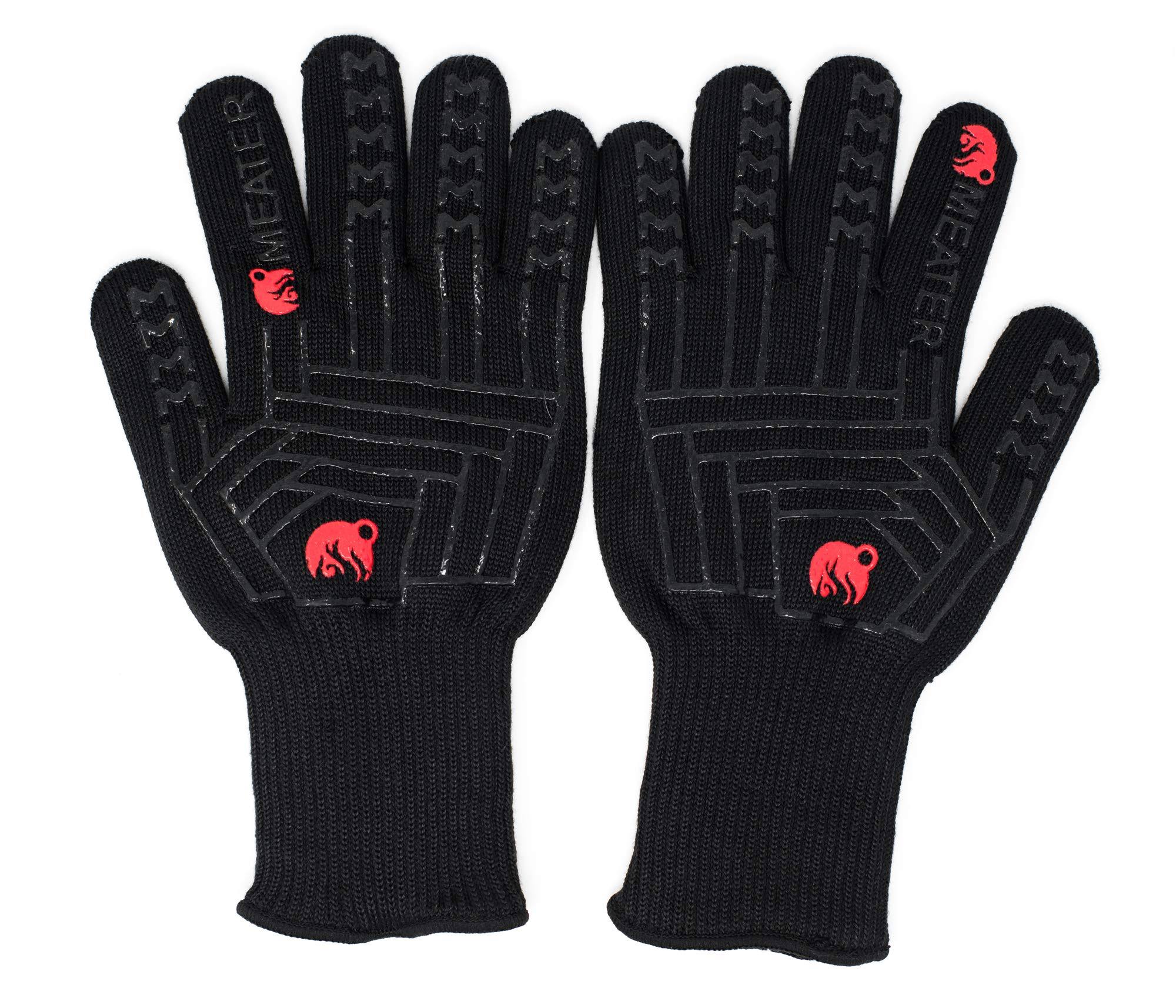 14ec9788476735b465a1de6fd901af27497a03ccc624adb17cb68d08cc08d998.jpg MEATER Mitts Heat Resistant Gloves for The BBQ, Kitchen or Oven - Image 1