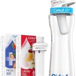 Cirkul 22 oz Plastic Water Bottle Starter Kit with Blue Lid with 1 Fruit Punch & 1 Mixed Berry Cartridge - Great for Staying Hydrated.
