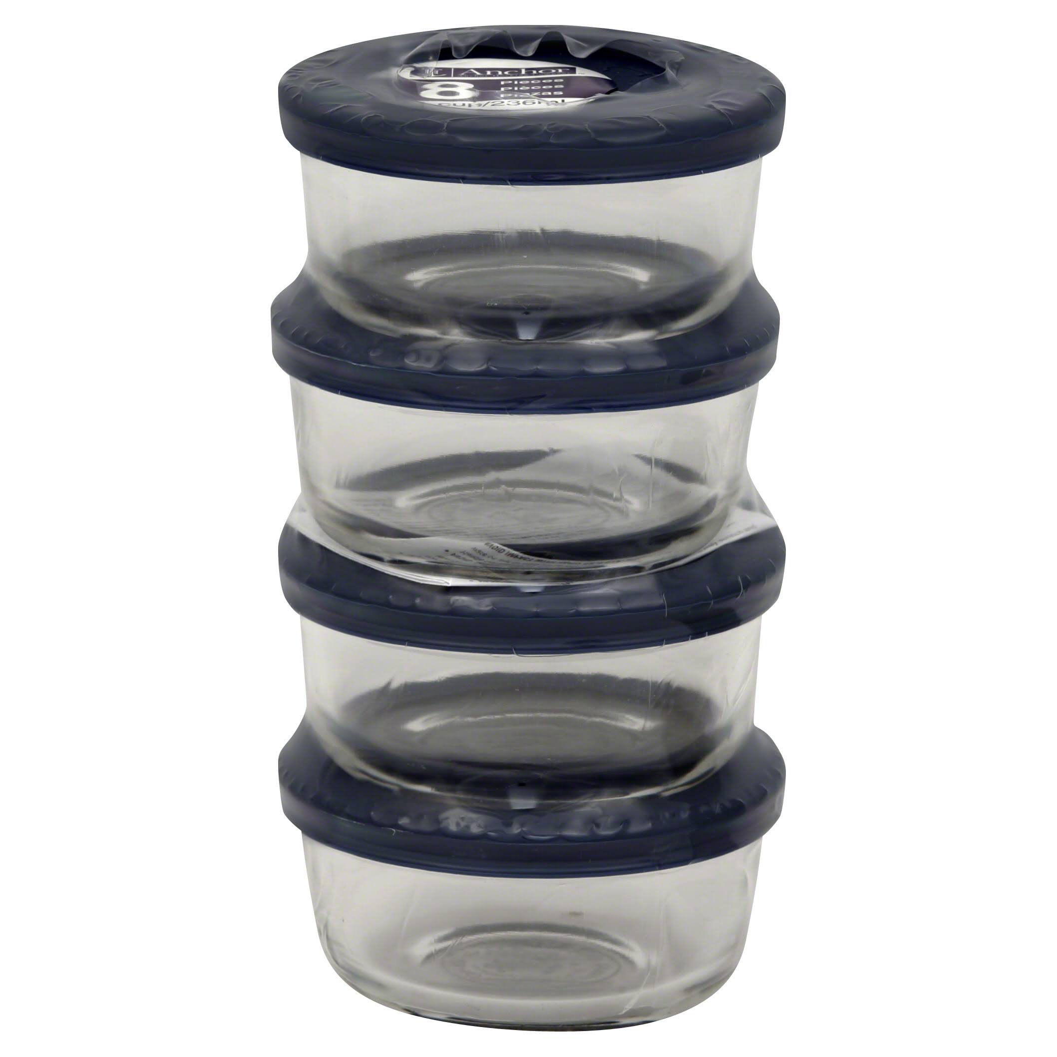151b4565f7fcfda27eab946a316dbaa2fb4debd13dfbd2cb154344cb3bee51fb.jpg Anchor Containers and Lids, 1 Cup - 8 pieces - Image 1