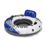 Intex River Run I Inflatable Water Float, Blue/Black/White - 53" Diameter