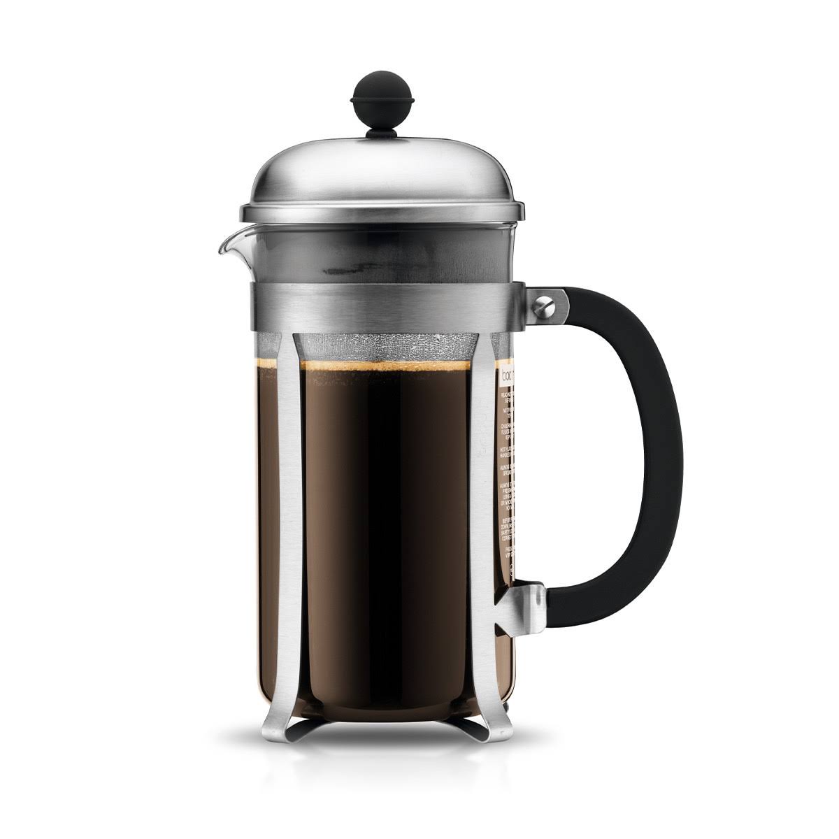 152ad0aae4a3991b3b3b42ae5557cf50ef353cb91763663baa417c7c0b109d56.jpg Bodum Chambord French Press Coffee Maker, 8 Cup, 1.0 L, 34 oz Matt - Image 1