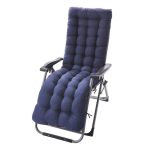 61inch Sun Lounger Chair Cushions, Sundlight Patio Cushions Chaise Outdoor Mattress Recliner Quilted Thick Padded Seat Cushion Reclining Chair