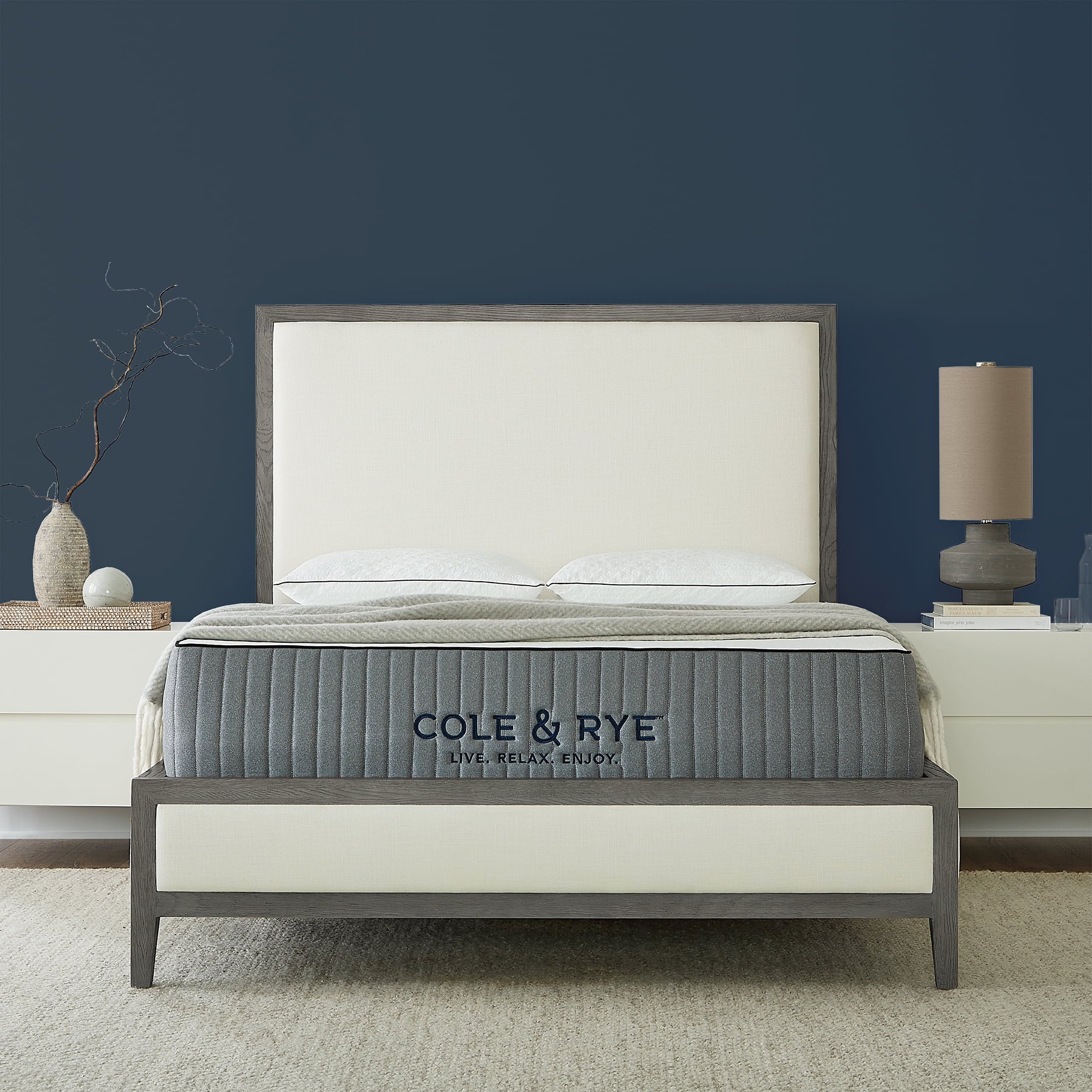 154a0b4616b7550678310128156edb81ffc2da157cb248ba3dca6a0a481c3ad7.jpg & Rye ArticSky 14 Medium Plush Hybrid of Gel Memory Foam and Spring Mattress with BONUS Pillows. Queen - Image 1