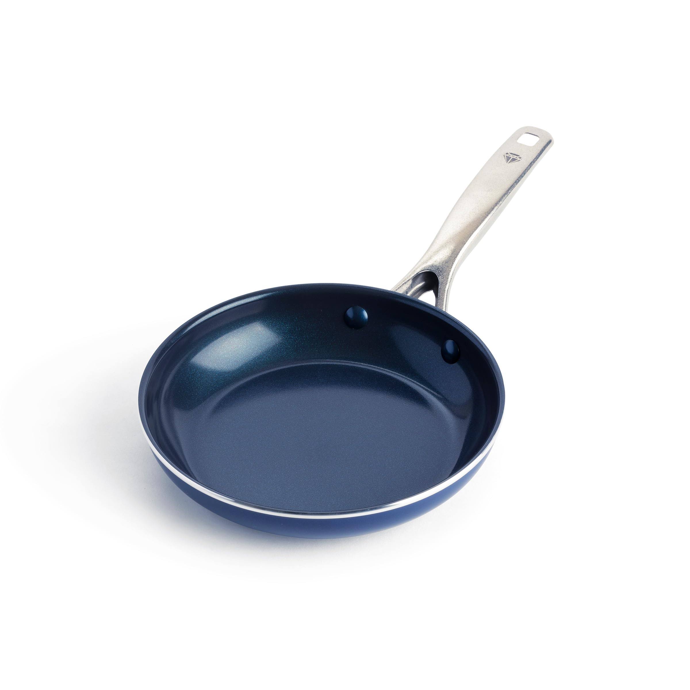 158baa01c31621f49360e728218cc3f253607b354d8582aa466d42fa7b14a3f3.jpg Blue Diamond Ceramic Nonstick Fry Pan/Skillet, 8 inch Frypan - Image 1