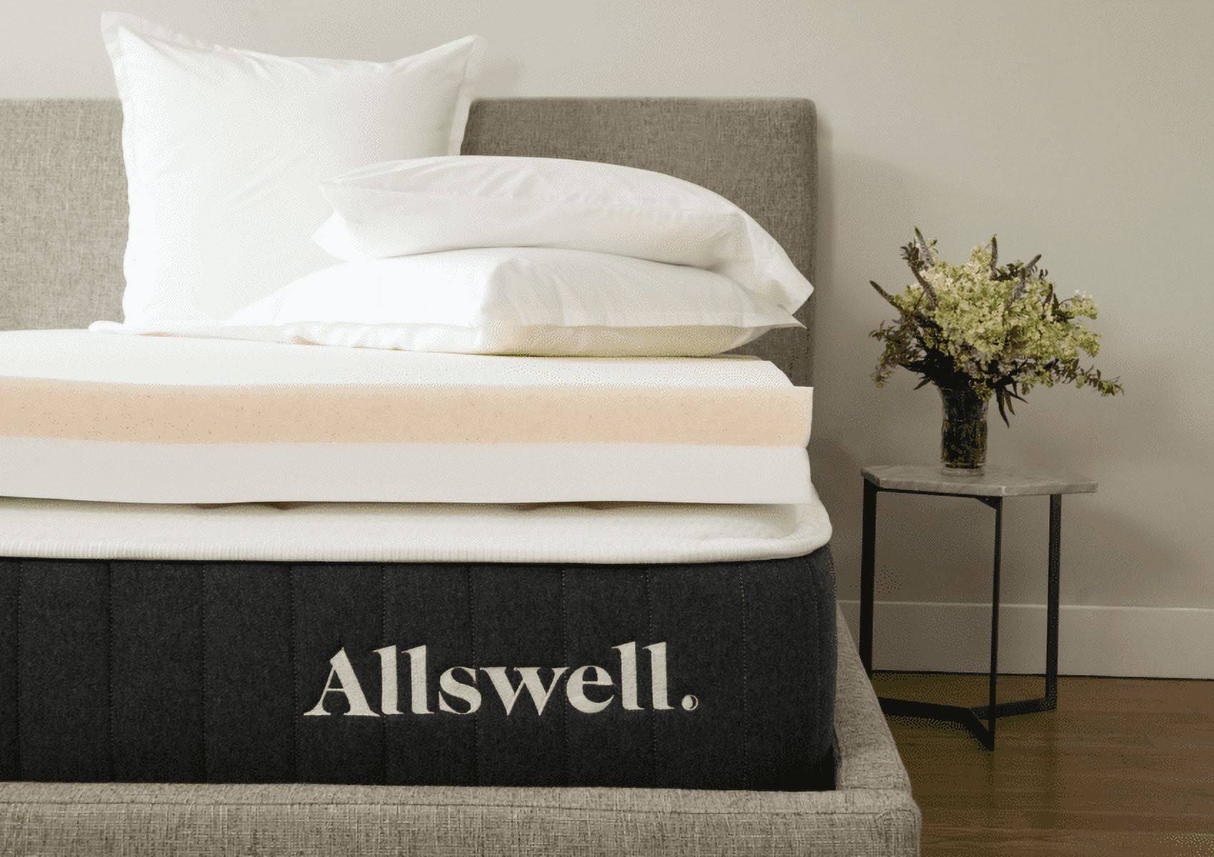 1592d114af7df07862e994846fbd788b32966678ce30a6e7d6db0071210f8ecc-1.jpg Allswell 4" Memory Foam Mattress Topper Infused with Copper Gel, Full - Image 1
