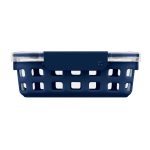 Ello 3.4 Cup Glass Food Storage Container Navy | Target