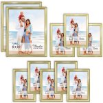 Icona Bay Gallery Set of Gold Picture Frames, Modern Contemporary Style, 10 Multi-Size Frames, Maestro Collection (US Company), Size: Mixed