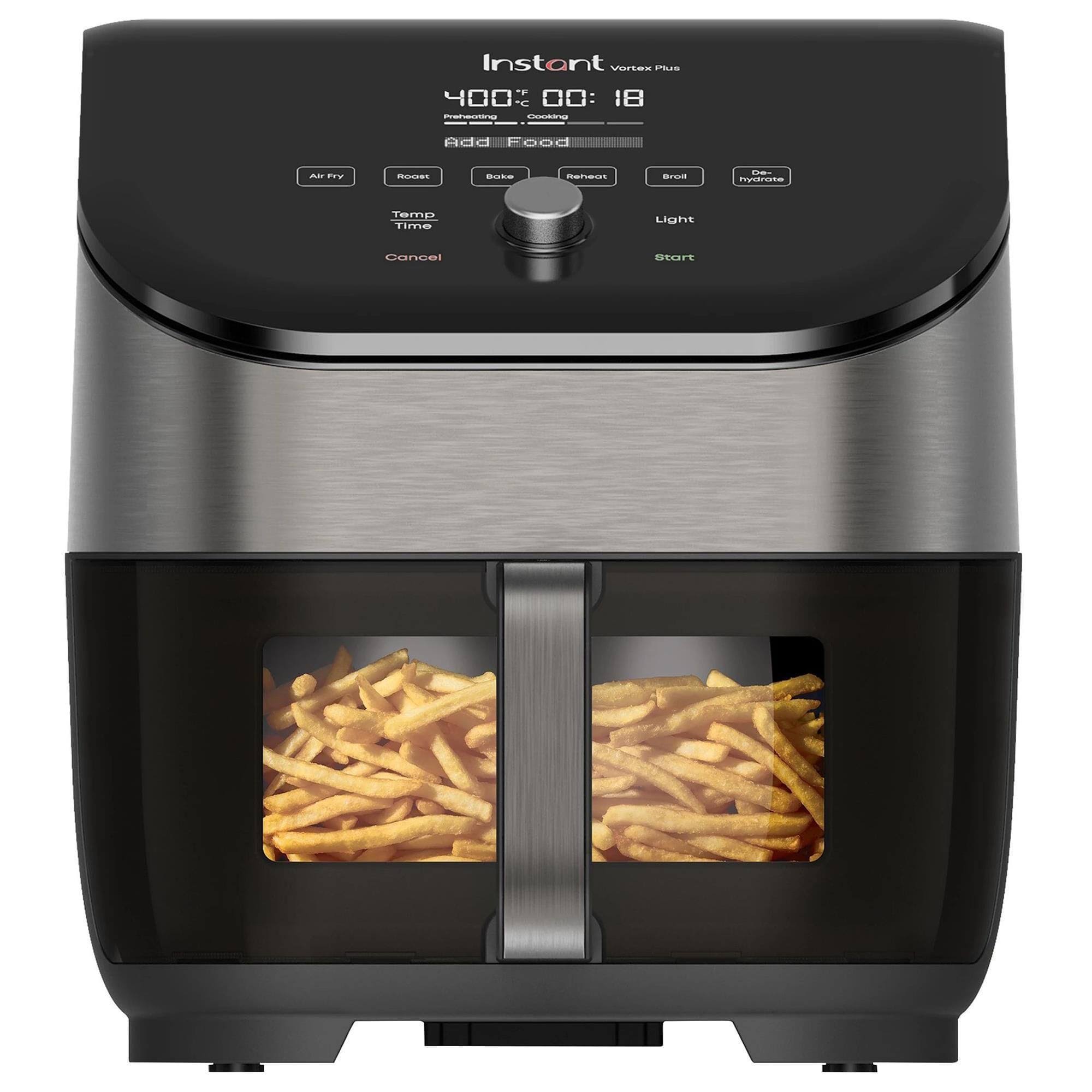 15d115fc21f1e2afd65e738ded84ee263dade40f12108cfca286e221774b9e48.jpg Instant Vortex Plus 6-Quart Air Fryer with ClearCook and OdorErase - Image 1