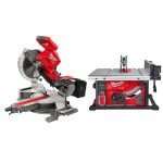M18 FUEL 18V Lithium - Ion Brushless 10 In. Cordless Dual Bevel Sliding Compound Miter Saw with 8 - 1/4 In. Table Saw