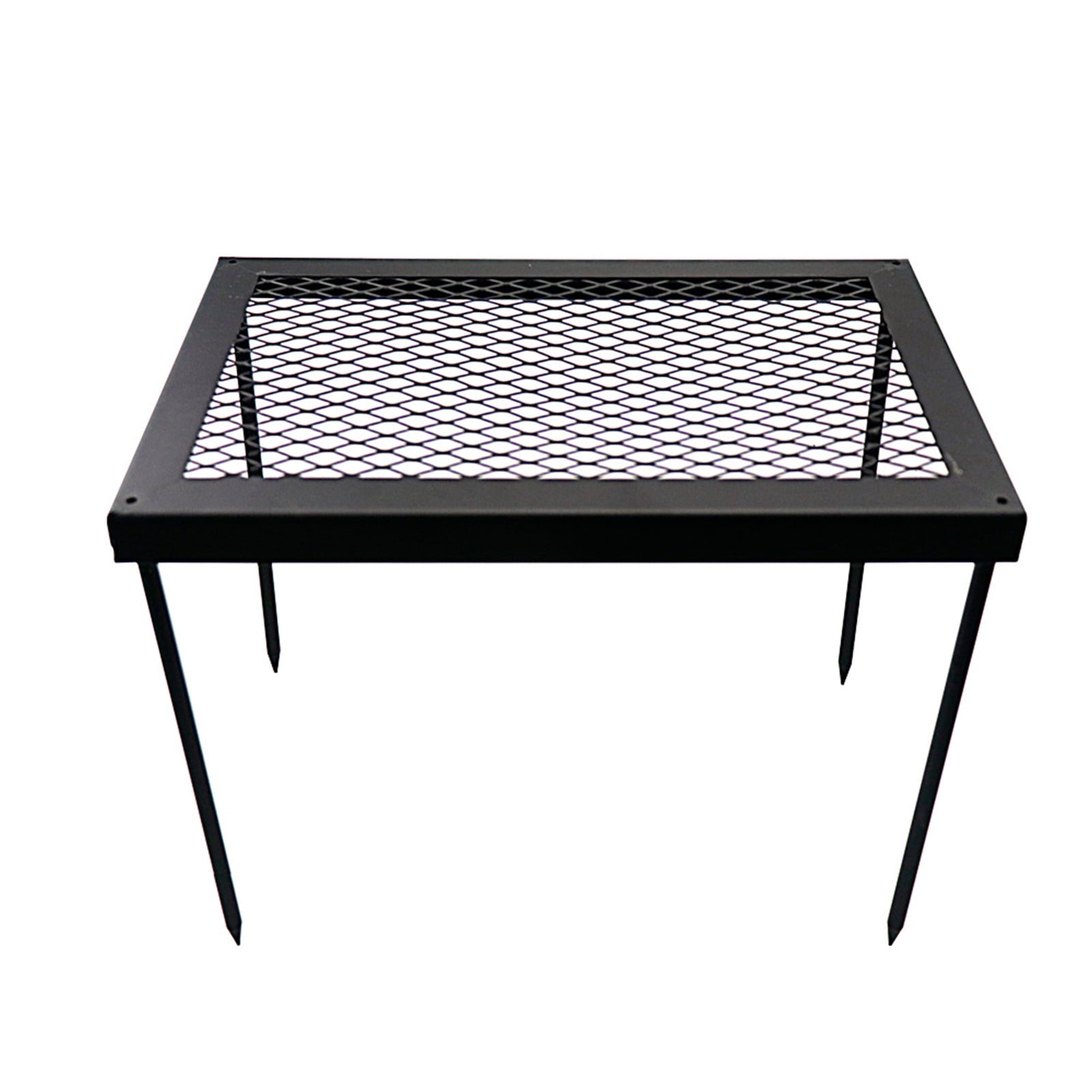 16475513cfdb47877dfe8062d8766deed0701eba10c5e13586edef9b08428978.jpg Folding Picnic Grill Table Portable Camping Desk Steel Grill Stand Table for Picnic Hiking Camping Beach Cooking and Backyard Use - Image 1