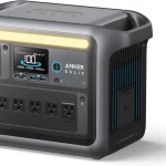 SOLIX C1000 Portable Power Station with 200W Solar Panel, 1800W Solar Generator, 1056wh LFP (LiFePO4) Battery, 6 AC Outlets, Up to 2400W for Home, Power Outages, and Outdoor Camping