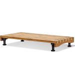 Prosumer's Choice Dual-purpose Bamboo Stovetop Cover Workspace and Countertop Cutting Board with Adjustable Legs