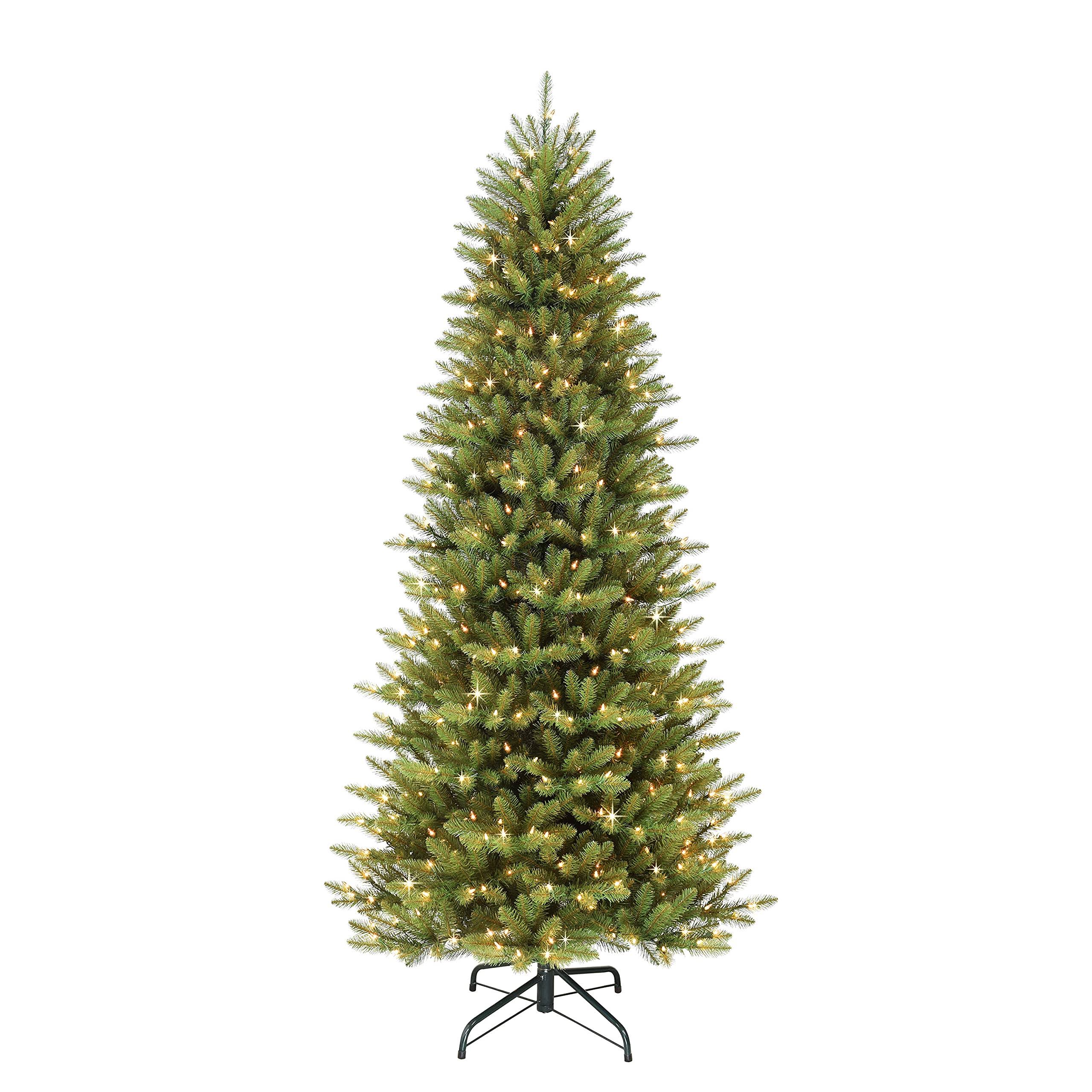 6.5 Foot Pre-Lit Slim Fraser Fir Artificial Christmas Tree with 350 UL Listed Clear Lights