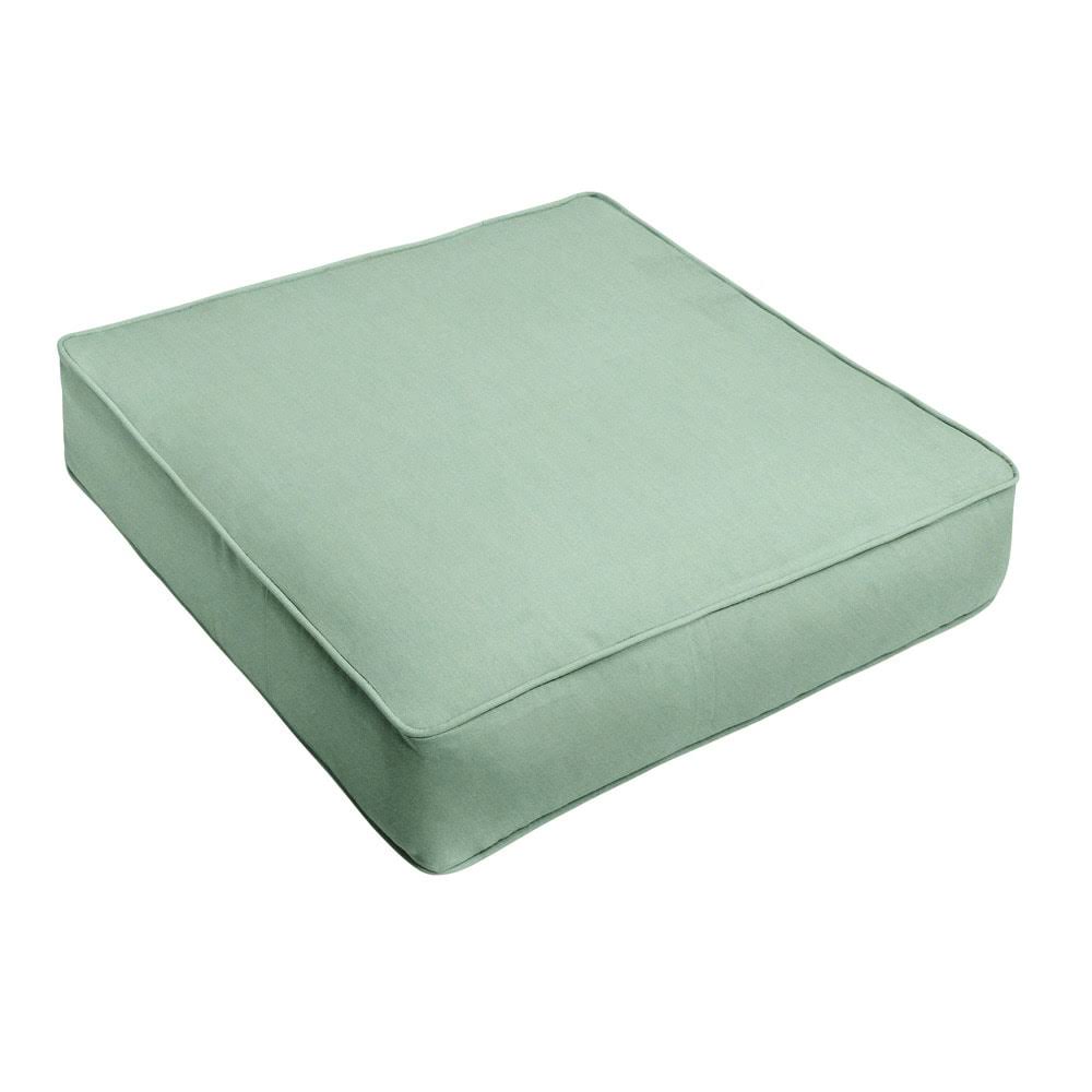 167495ec3d43b6cfd00072e5979b4f5b7e0df352efa239c60275c74284d14fbc.jpg Humble and Haute Sunbrella Canvas Spa Corded Indoor/ Outdoor Deep Seating Chair Cushion 23.5 in W x 23 in D Green - Image 1
