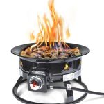 Outland Firebowl 893 Deluxe Outdoor Portable Propane GAS Fire Pit with Cover & Carry Kit, 19-inch Diameter 58,000 BTU