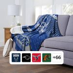 Officially Licensed NCAA Cloud Throw Blanket with Sherpa Back, 60" x 70" (Hampton Pirates)