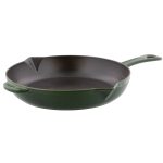 Staub Cast Iron Fry Pan 10-in Basil