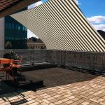 Yescom Square Shade Sail Outdoor Yescom Color: Coffee/White, Size: 16 ft. x 16 ft.