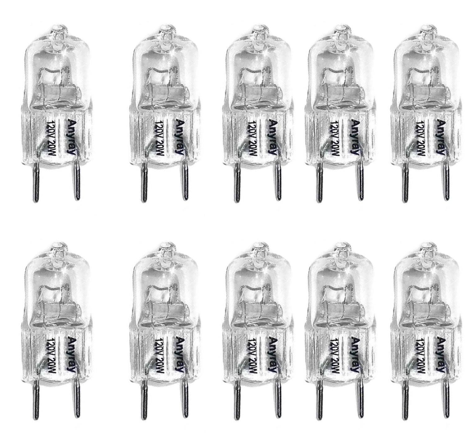 172fc09bc8070891a85b10bf05b6850aad447b26e94819454412d95131ee64d7.jpg Anyray (10)-Pack Replacement for 120V Samsung Microwave ME18H704SFS Cook Top Light 20W - Image 1