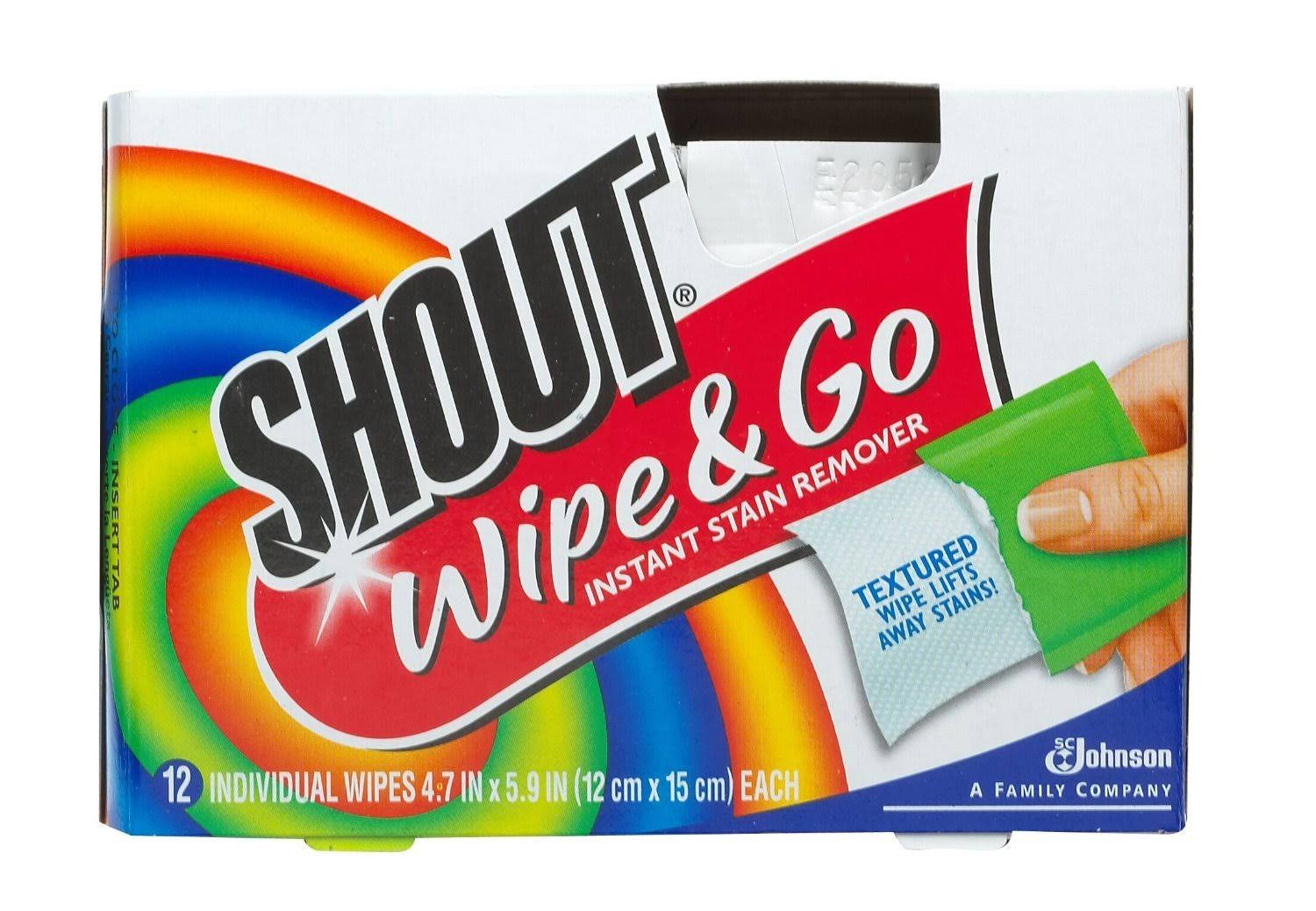 1747e127a18cd9fa164758b2bb00898e009243d08dc4aa662d3ab53b0b5065a3.jpg Shout Wipes - Portable Stain Treater Towelettes - Pack of (24) Wipes - Image 1