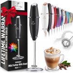 Zulay Kitchen Original Handheld Milk Frother - Black