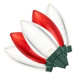 Home Accents Holiday Red and Warm White C9 LED Lights