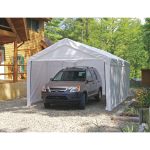 ShelterLogic Supermax White Canopy Enclosure Kit 10 ft. x 20 ft.